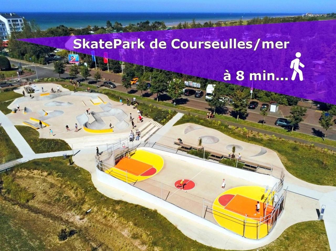 Studio Proche Plage - Parking Gratuit Et Prive - Terrasse Et Petit Jardin Cloture Courseulles-sur-Mer Eksteriør billede