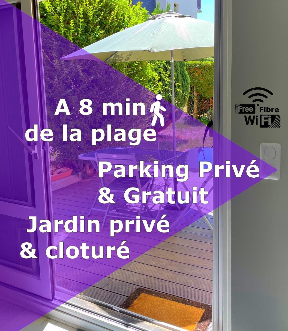 Studio Proche Plage - Parking Gratuit Et Prive - Terrasse Et Petit Jardin Cloture Courseulles-sur-Mer Eksteriør billede